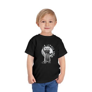 "A Little Feral" Raccoon Toddler T-shirt