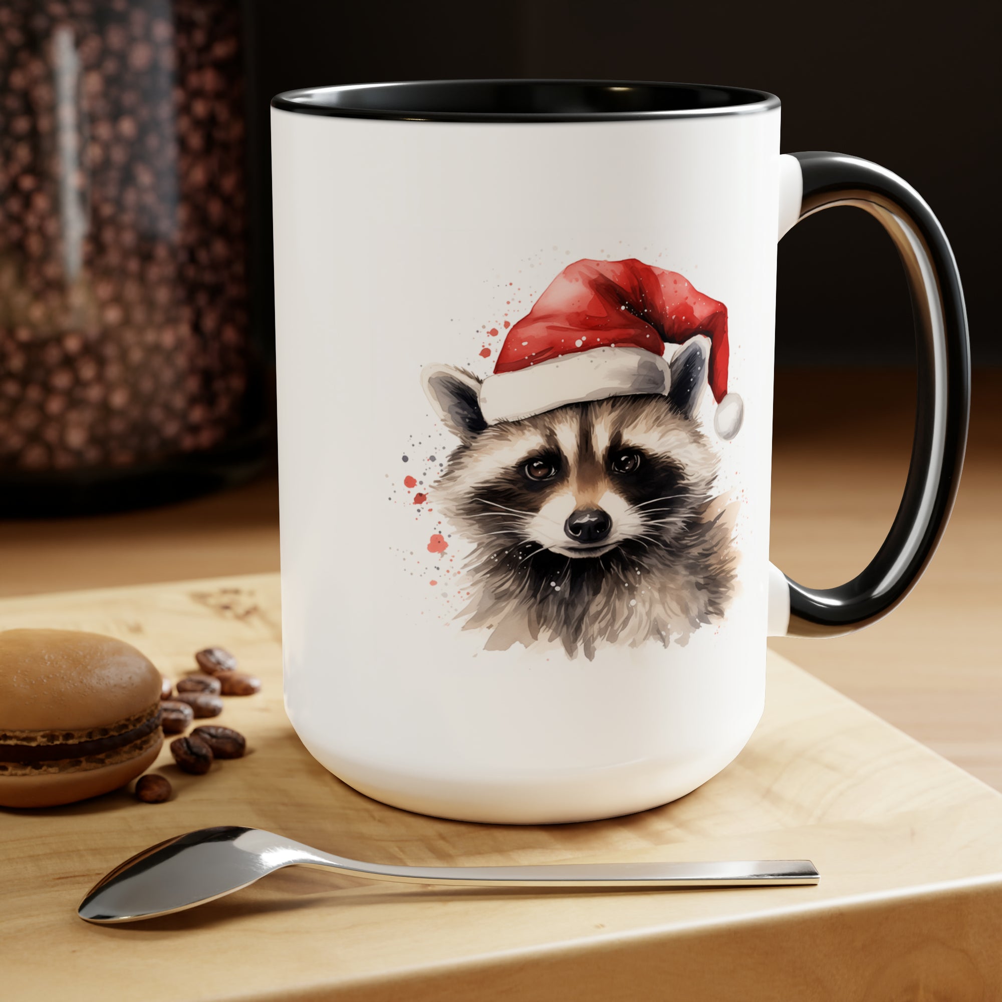 Santa Dave the Raccoon Coffee Mug 15oz - 2023 Edition