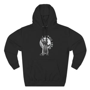 "A Little Feral" Raccoon Fleece Pullover Hoodie