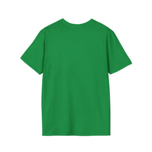 This is the back of the shirt. It's green and blank.