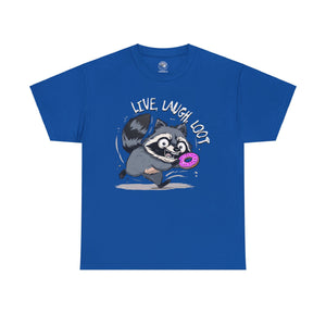 Live, Laugh, Loot Raccoon T-Shirt XL-5XL