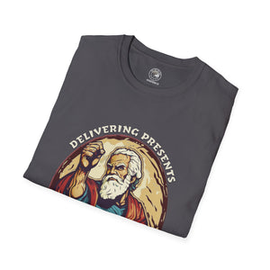 Delivering Presents and Punching Heretics, Saint Nicholas, Funny Christmas T-Shirt