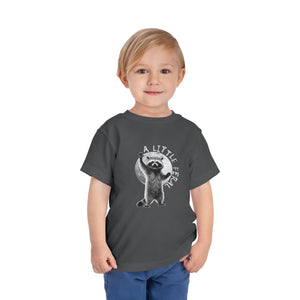 "A Little Feral" Raccoon Toddler T-shirt