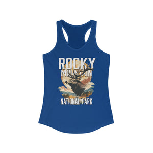 Rocky Mountain National Park Elk Women's Ideal Racerback Tank