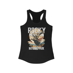 Rocky Mountain National Park Elk Women's Ideal Racerback Tank