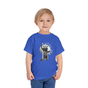 "A Little Feral" Raccoon Toddler T-shirt