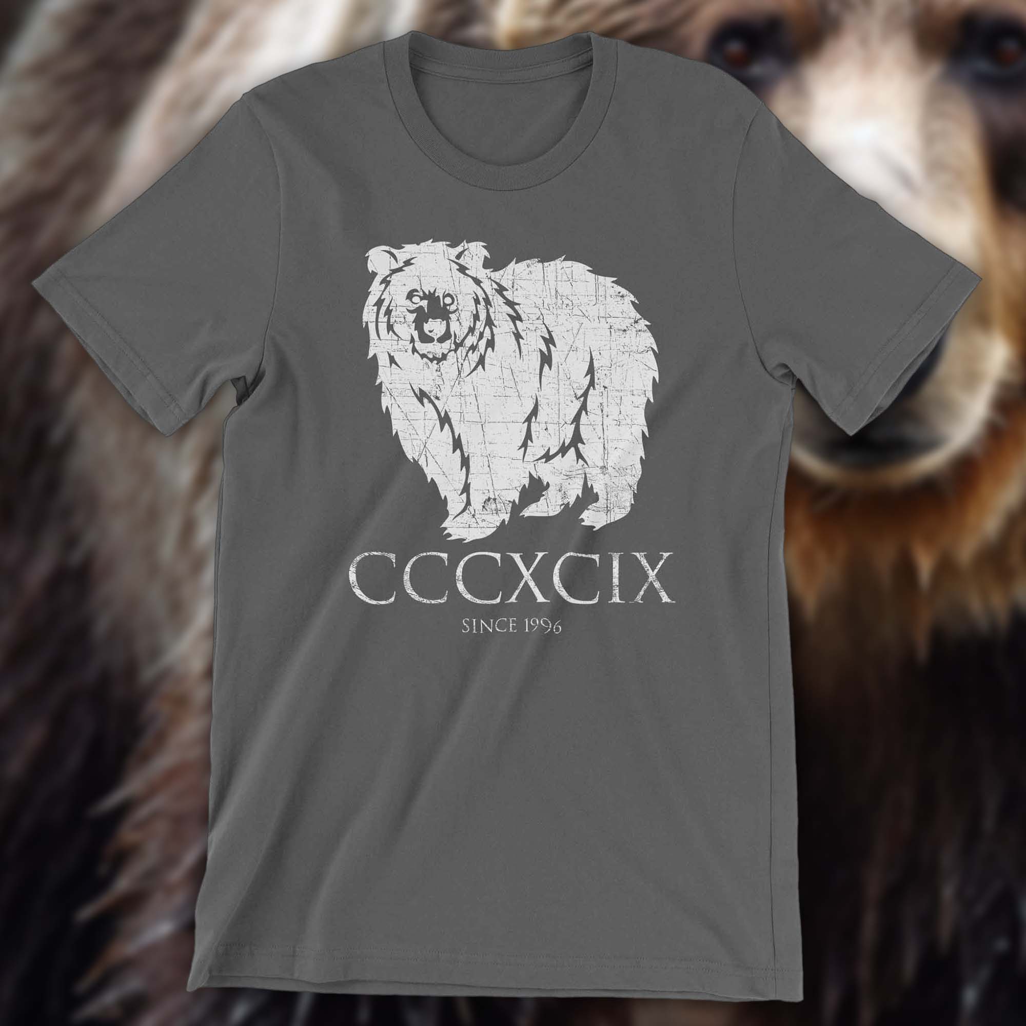 Grizzly 399 shirt with bear in the background