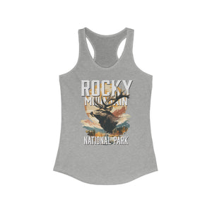 Rocky Mountain National Park Elk Women's Ideal Racerback Tank