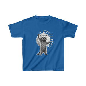 "A Little Feral" Raccoon Kids' T-Shirt