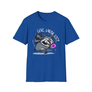 Live, Laugh, Loot Raccoon T-Shirt