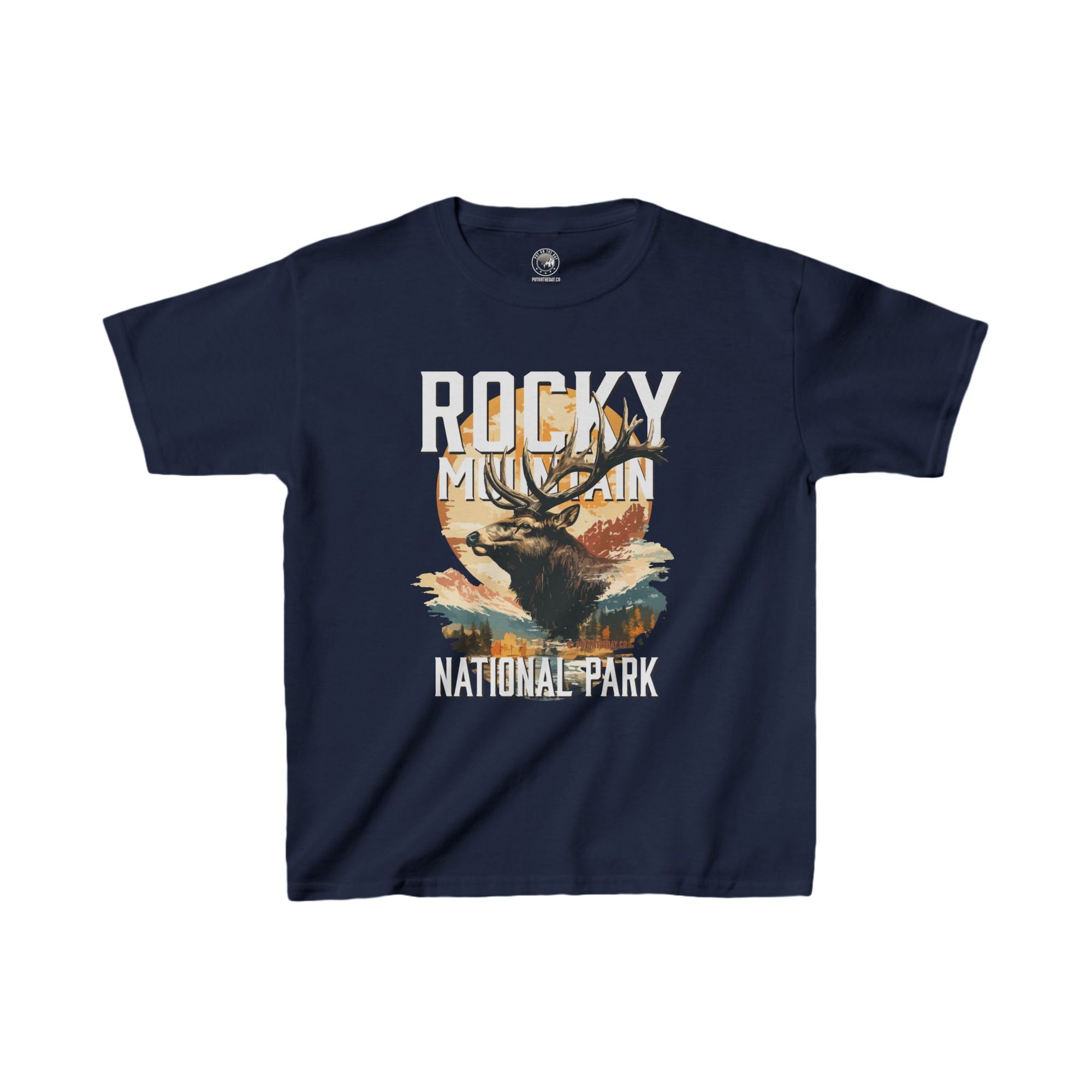 Rocky Mountain National Park Elk Kids Heavy Cotton™ Tee