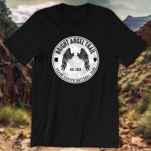 Bright Angel Trail T-Shirt with view of the Grand Canyon in the background
