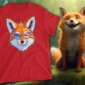 American Fox Youth T-Shirt - Red