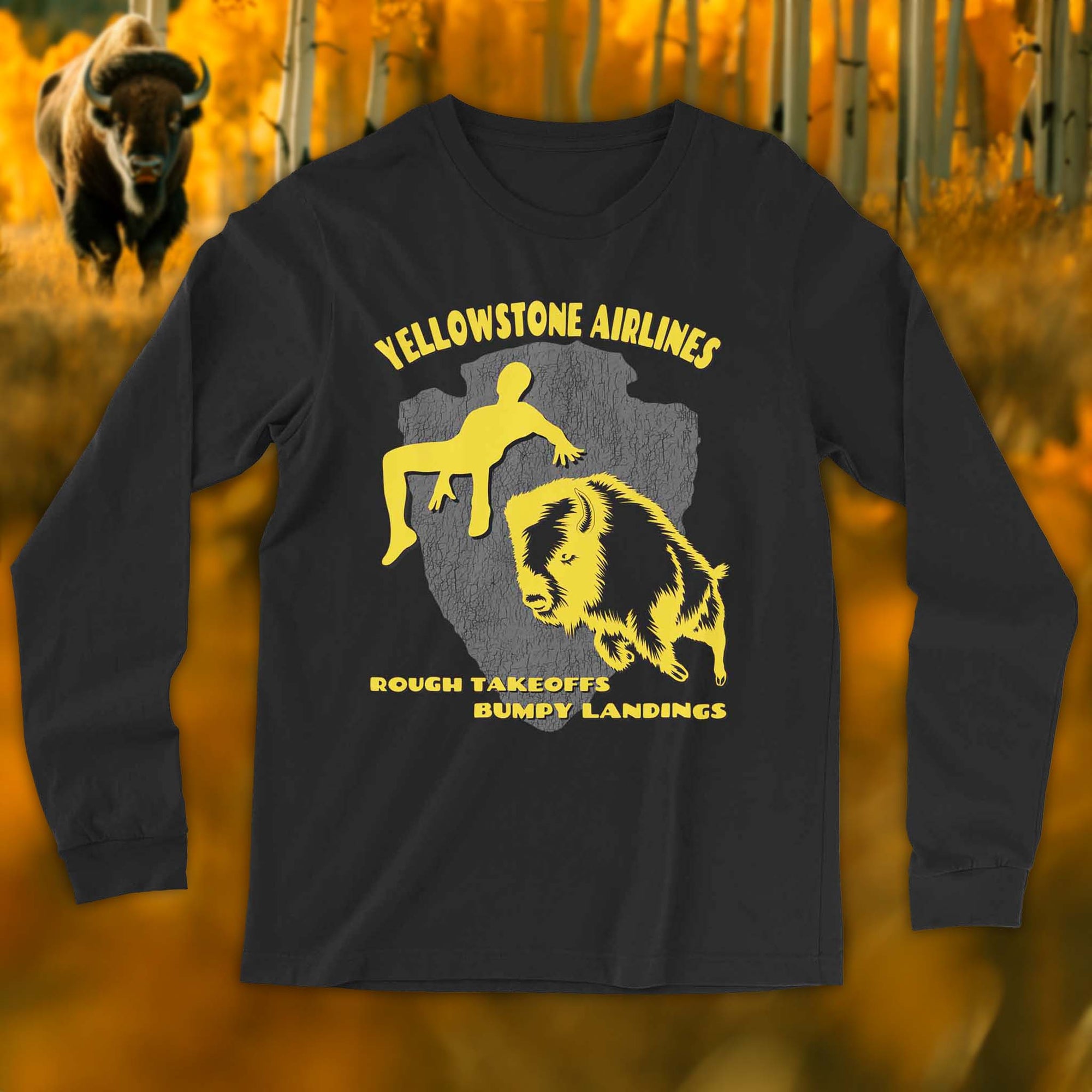 Yellowstone Airlines Long Sleeve T-Shirt