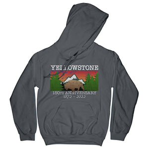 Yellowstone 150th Anniversary Hoodie Hoodie Printify Charcoal S 