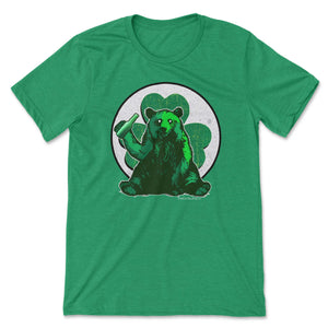 Green Bear T-Shirt T-Shirt Printify Heather Kelly L 