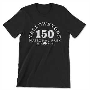 Yellowstone 150th Anniversary T-Shirt T-Shirt Printify Black S 