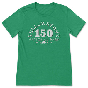 Yellowstone 150th Anniversary T-Shirt T-Shirt Printify Heather Kelly S 