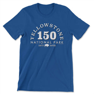 Yellowstone 150th Anniversary T-Shirt T-Shirt Printify True Royal S 