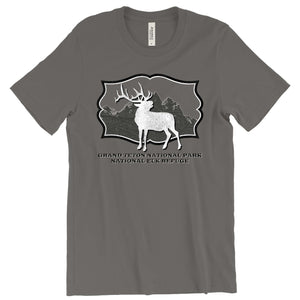 Grand Teton & National Elk Refuge T-Shirt Printify Asphalt S 