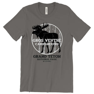 Gros Ventre Campground Moose T-Shirt Printify Asphalt S 