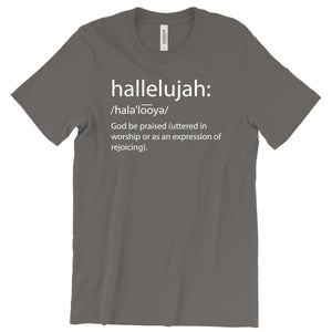 Hallelujah Definition T-Shirt Printify Asphalt S 