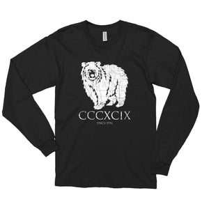 Grizzly 399 Roman Numerals - Long Sleeve Long-sleeve Printify Black XS 