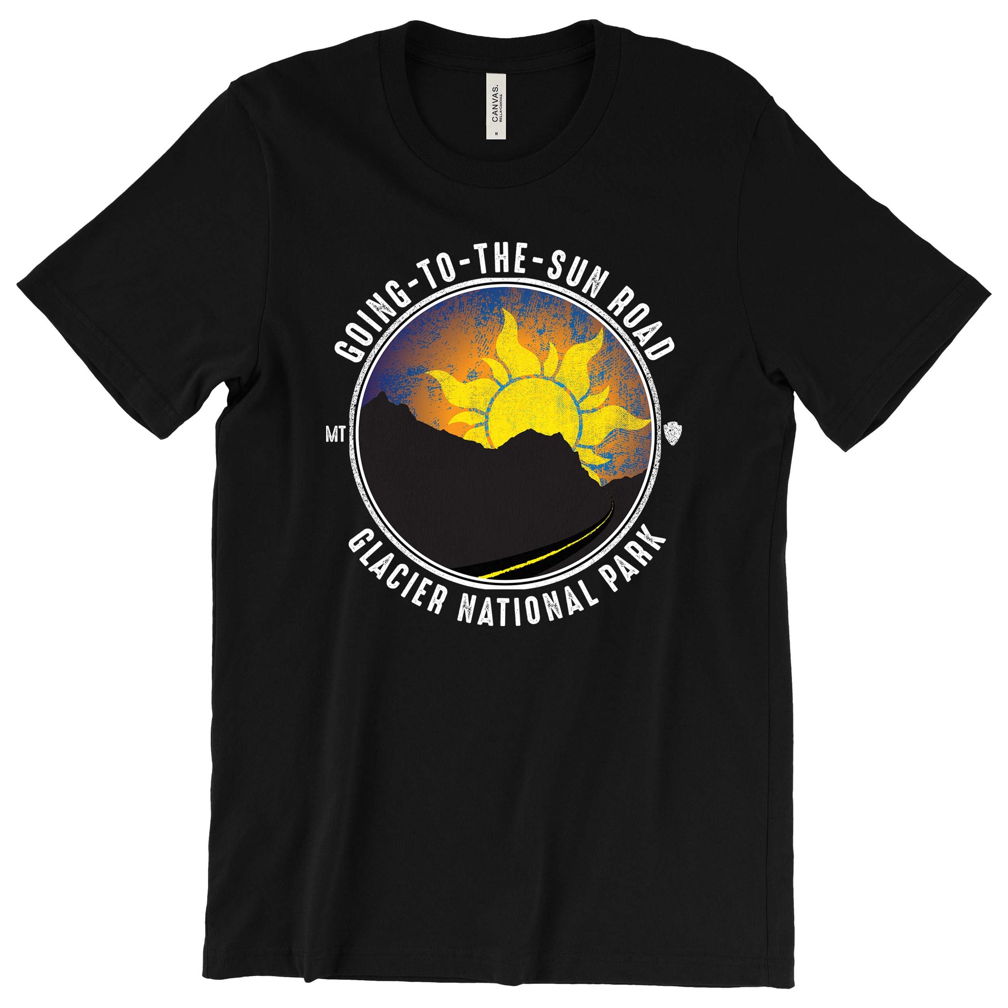 Going To The Sun Road T-Shirt Printify Black L 