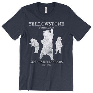Yellowstone: Untrained Bears T-Shirt Printify Heather Navy S 