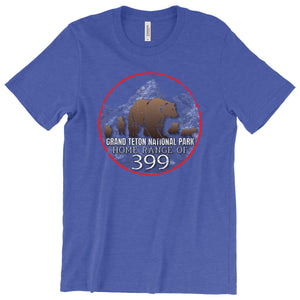 Grand Teton: Home Range of 399 T-Shirt Printify Heather True Royal L 