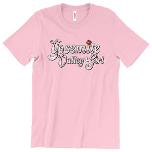Yosemite Valley Girl T-Shirt Printify Pink S 