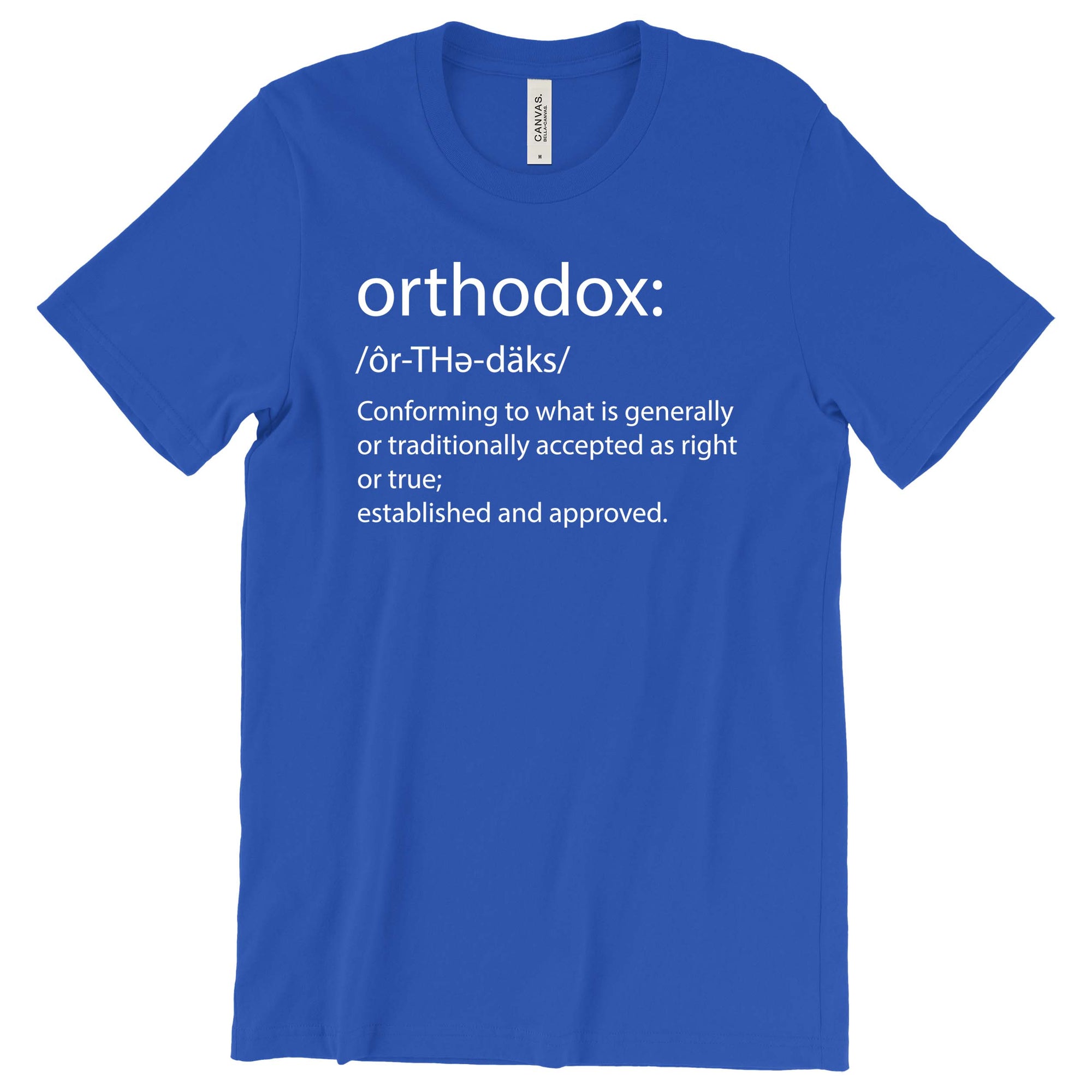Orthodox Definition T-Shirt Printify True Royal L 